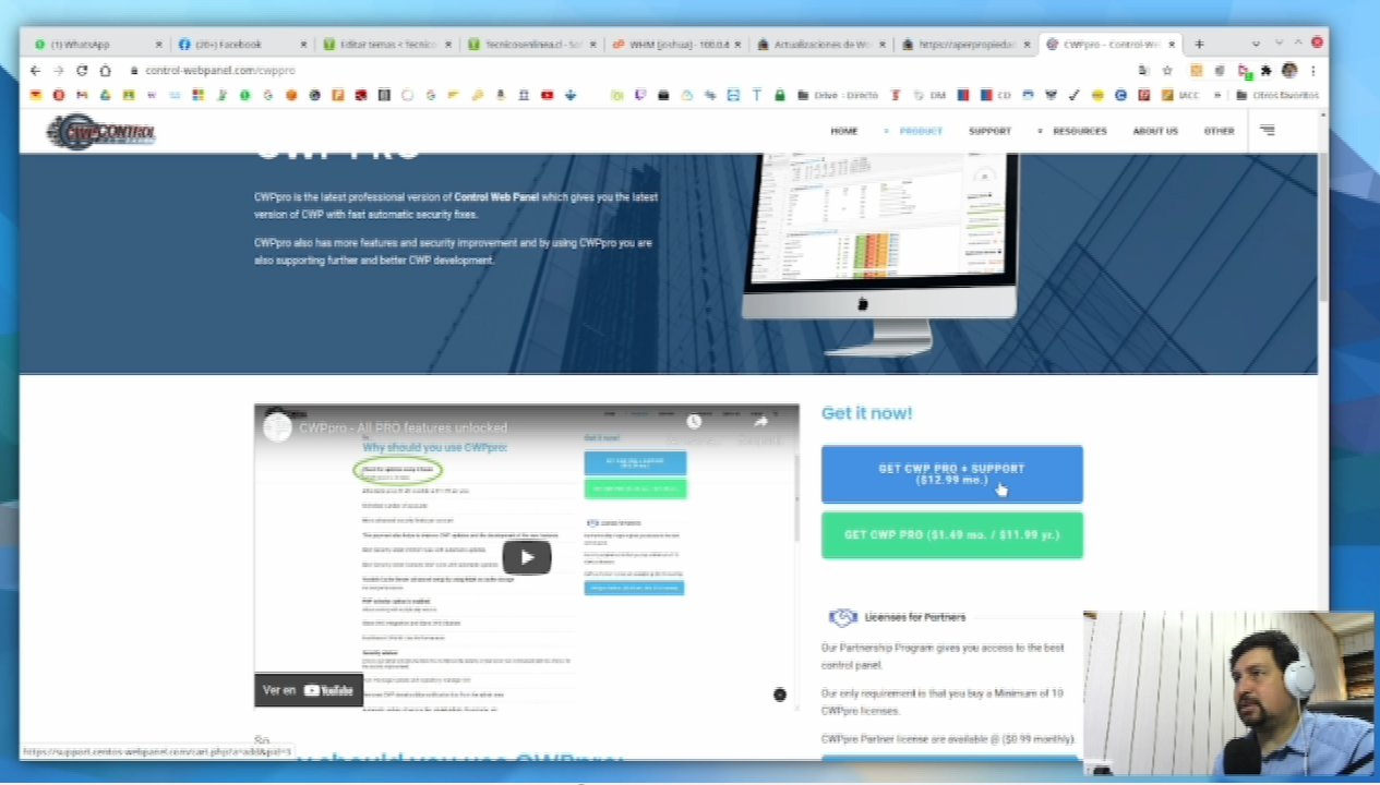 INSTALACION CONTROL WEB PANEL PARA LINUX CENTOS