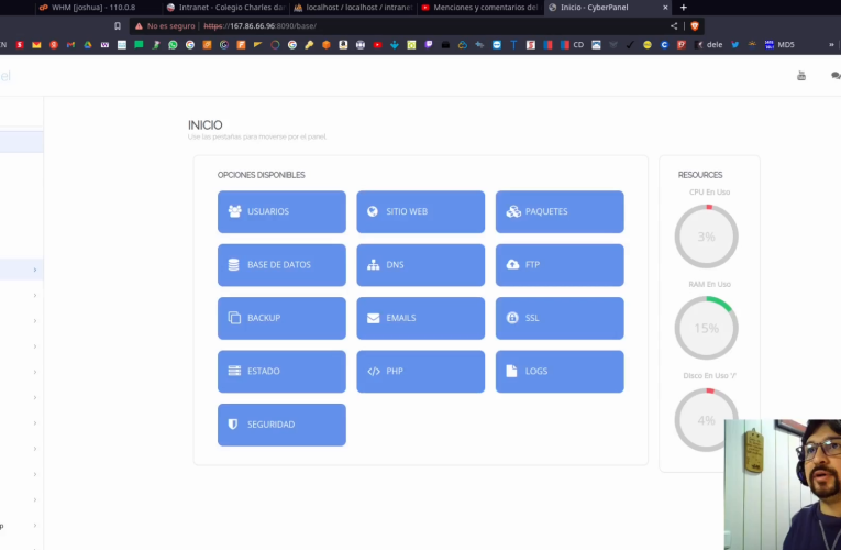 CYBERPANEL PARA WEBHOSTING CON OPENLITESPEED